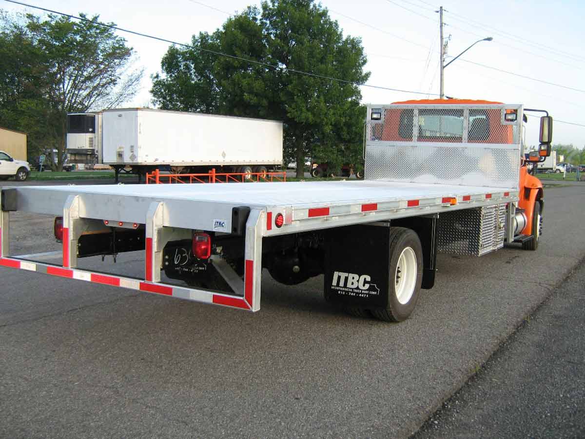 new steel flatbed truck